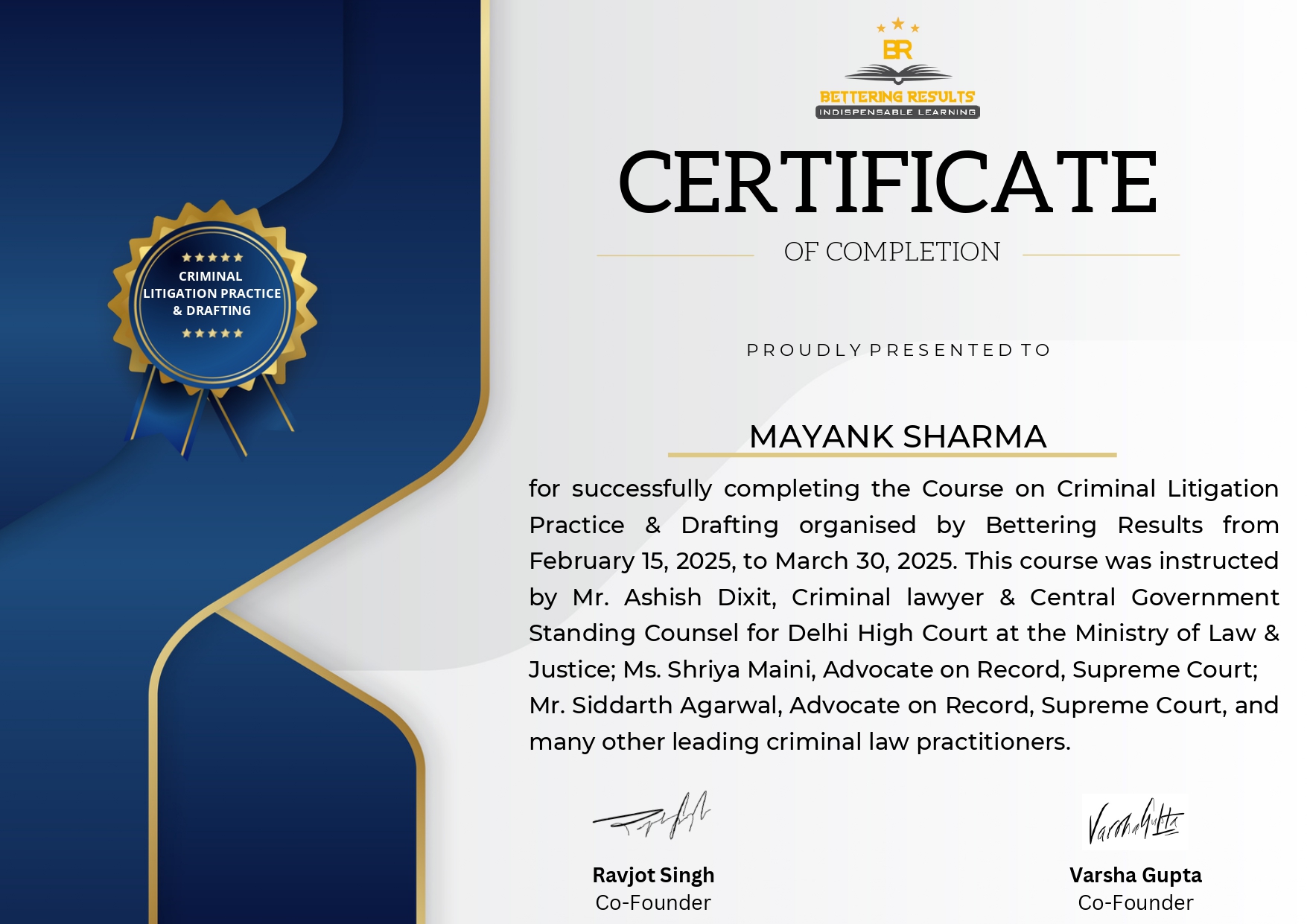 Certificate 3